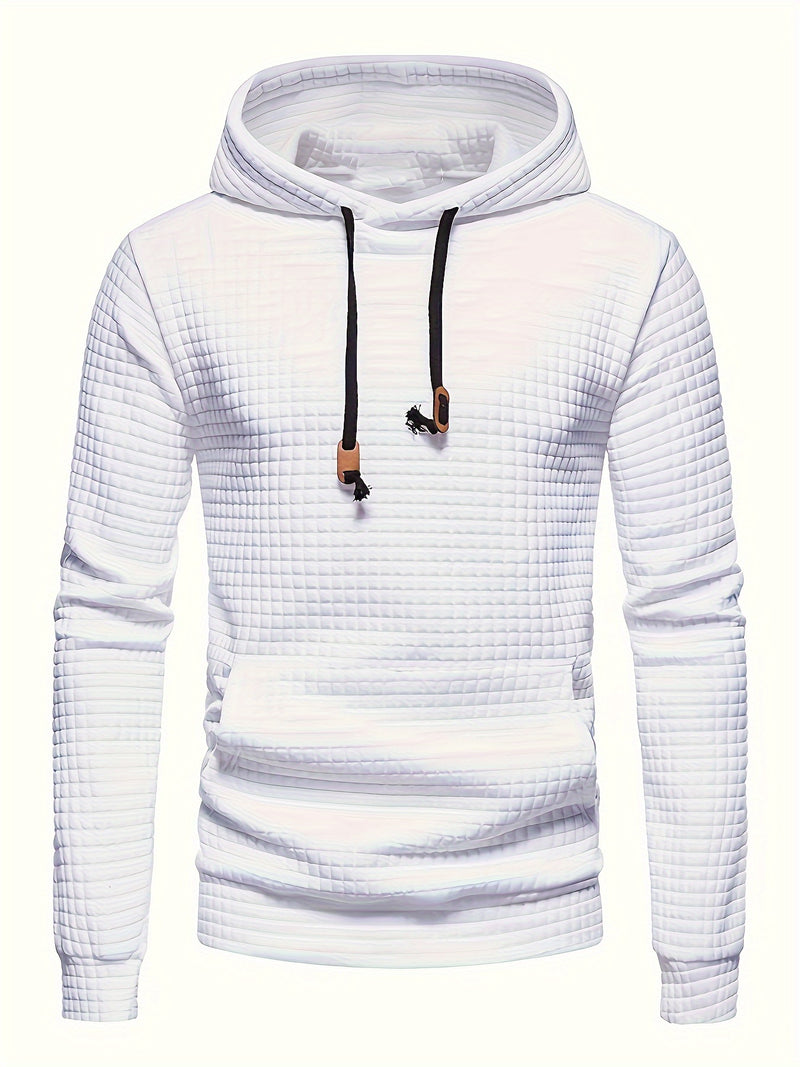 Solid Hoodie,  Men's Casual  Streetwear For Winter, Fall