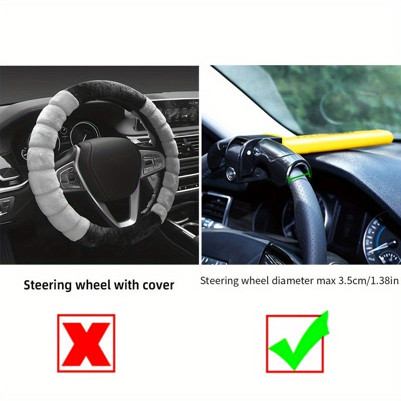 Universal Anti-Theft Heavy Duty Iron Steering Wheel Lock