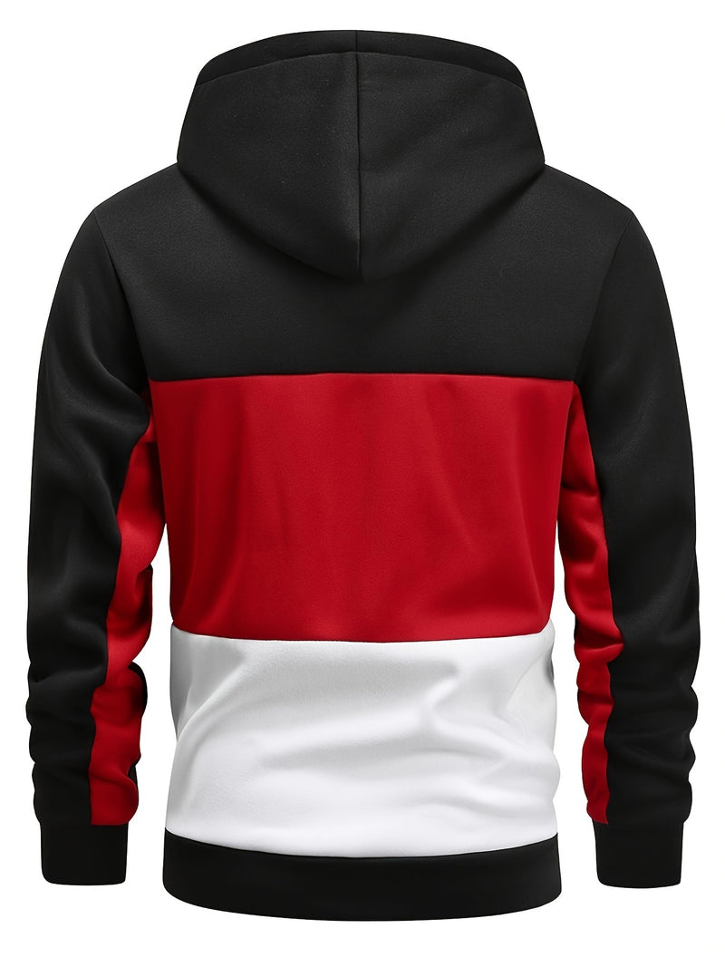 Men's Hoodie - Casual Pullover with Pocket, Long Sleeve