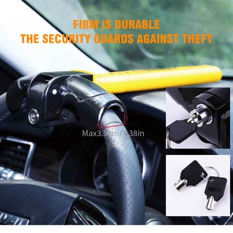 Universal Anti-Theft Heavy Duty Iron Steering Wheel Lock