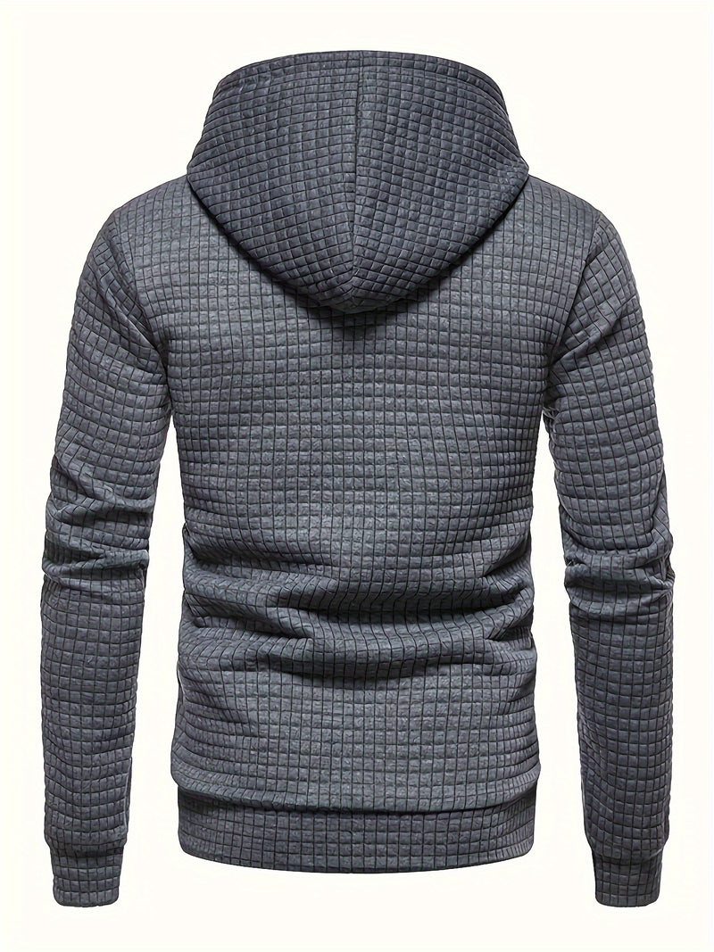 Solid Hoodie,  Men's Casual  Streetwear For Winter, Fall