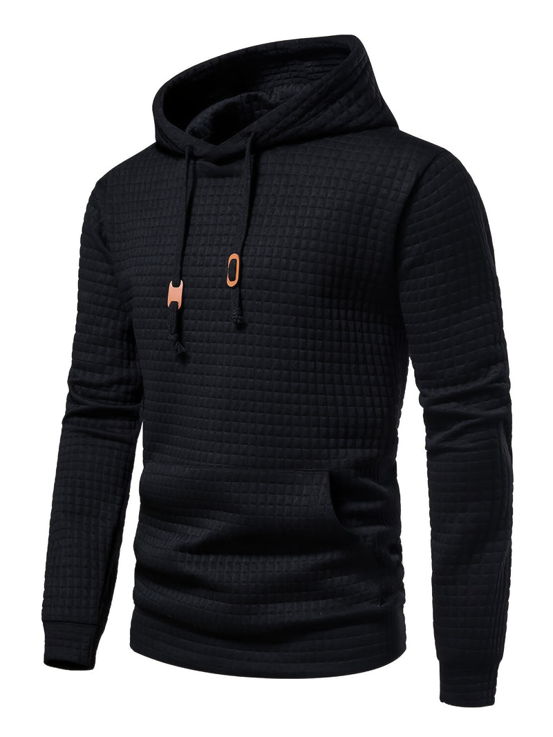 Solid Hoodie,  Men's Casual  Streetwear For Winter, Fall