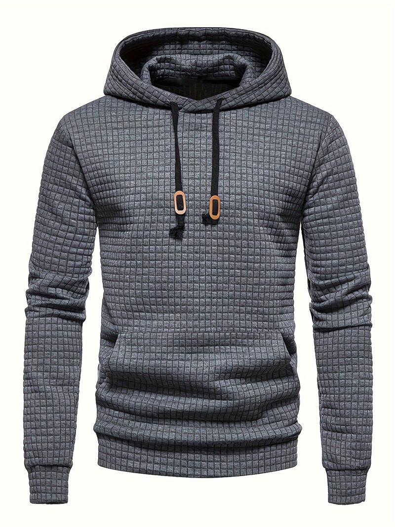 Solid Hoodie,  Men's Casual  Streetwear For Winter, Fall