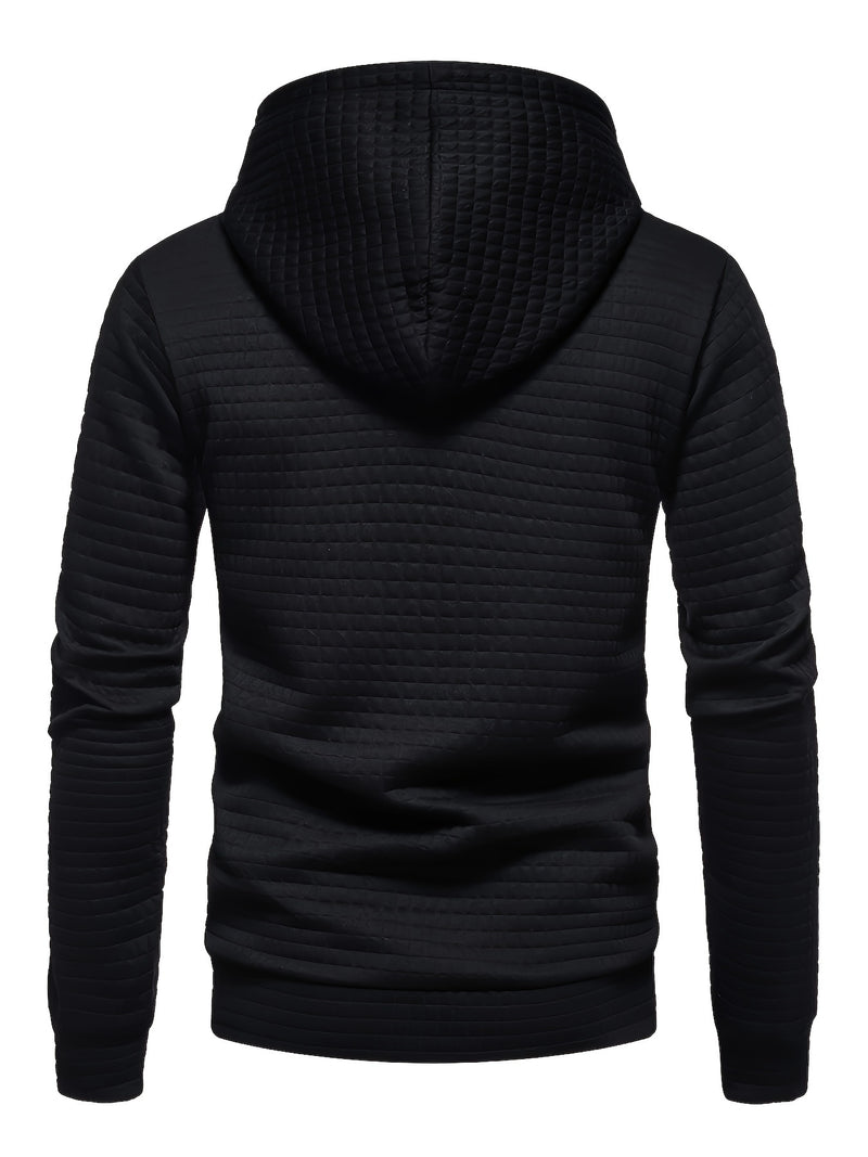 Solid Hoodie,  Men's Casual  Streetwear For Winter, Fall