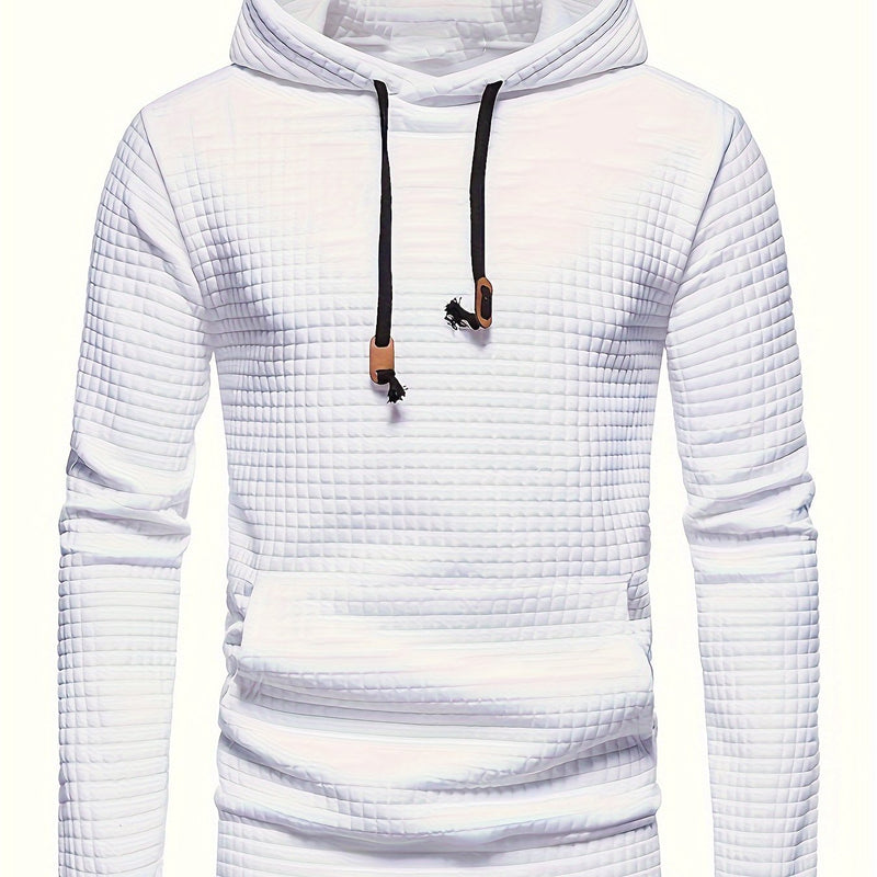 Solid Hoodie,  Men's Casual  Streetwear For Winter, Fall