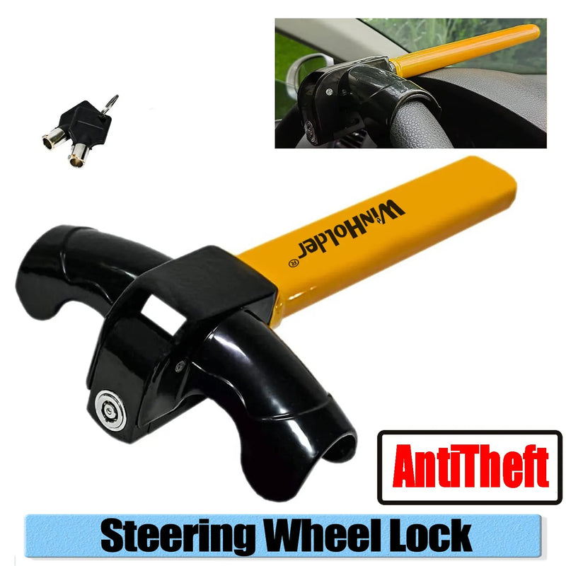 Universal Anti-Theft Heavy Duty Iron Steering Wheel Lock