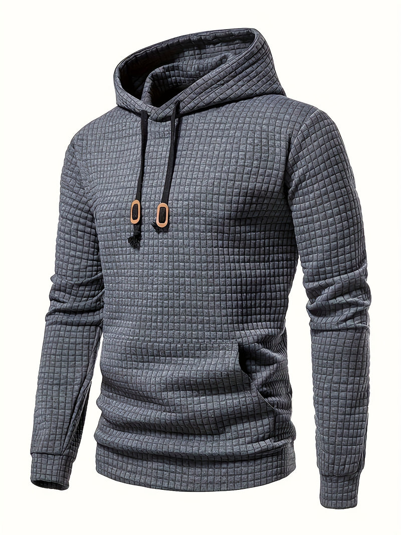 Solid Hoodie,  Men's Casual  Streetwear For Winter, Fall