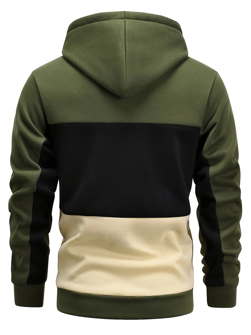 Men's Hoodie - Casual Pullover with Pocket, Long Sleeve