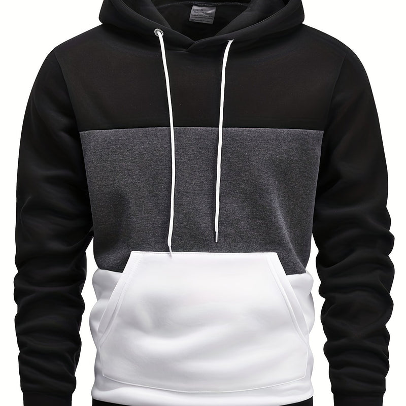 Men's Hoodie - Casual Pullover with Pocket, Long Sleeve