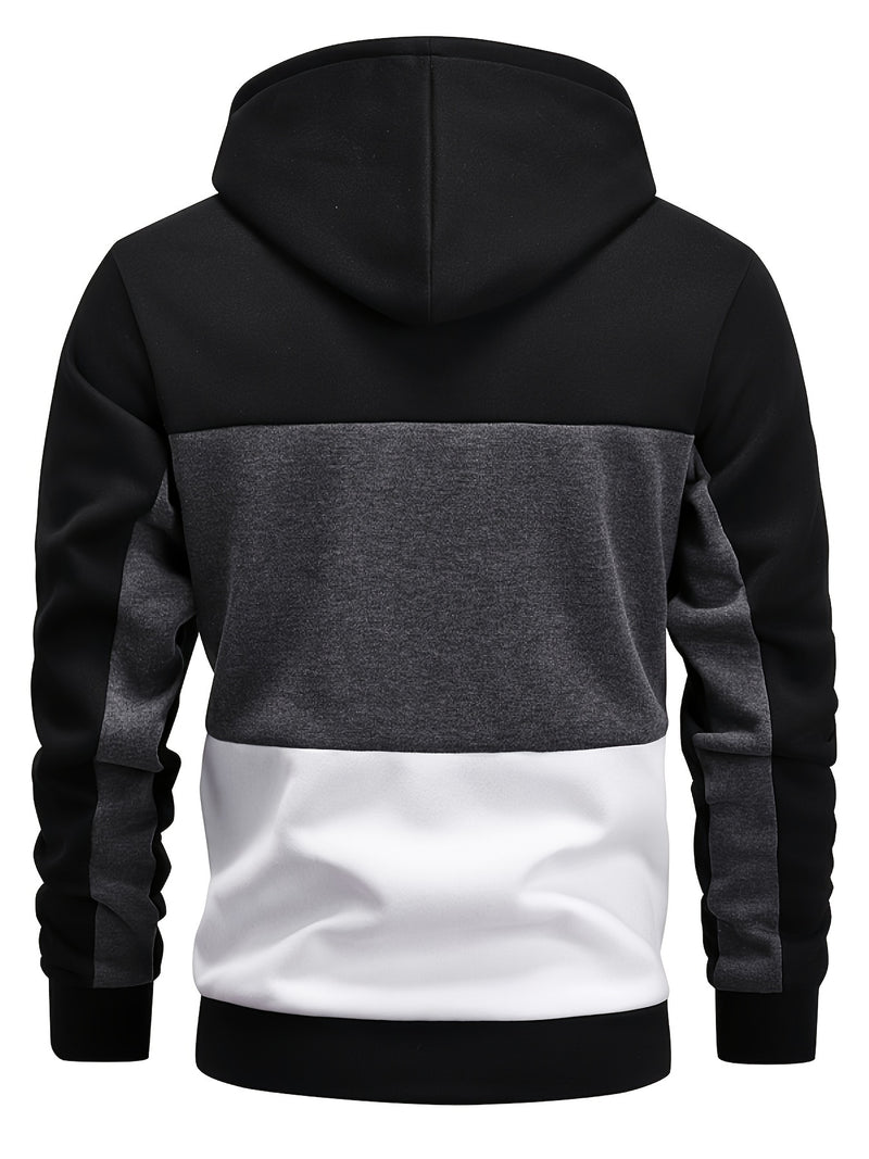 Men's Hoodie - Casual Pullover with Pocket, Long Sleeve