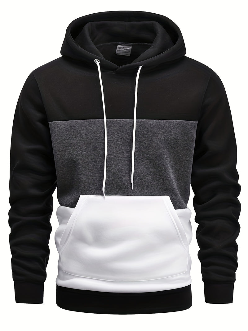 Men's Hoodie - Casual Pullover with Pocket, Long Sleeve