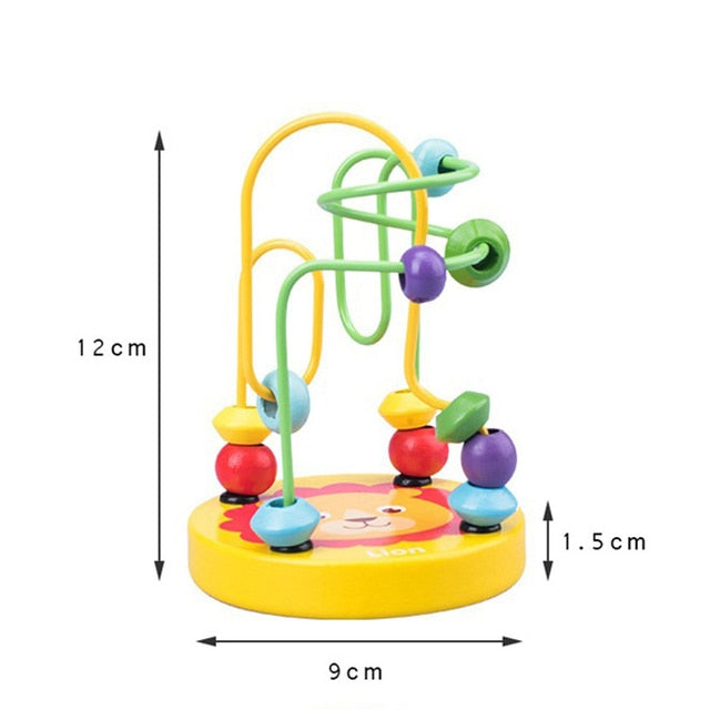 Baby Toy Wooden Roller Coaster Early Learning Educational Puzzle Math for Children 1 2 3 Years