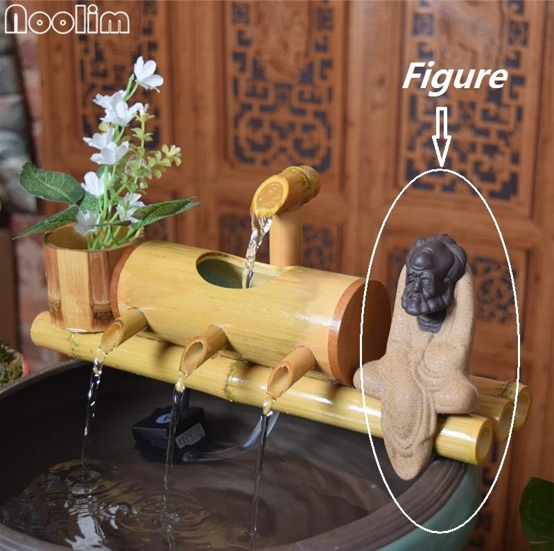 Bamboo Aquarium Water Recycling Feng Shui Decoration Tube