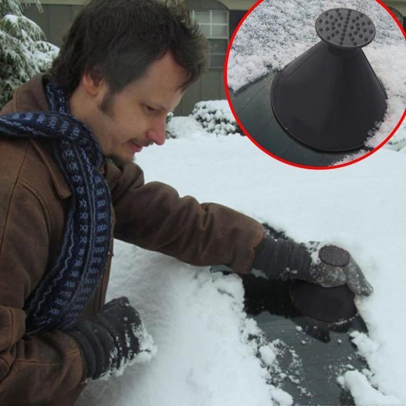 Auto Car Magic Window Windshield Car Ice Scraper Shaped Funnel Snow Remover