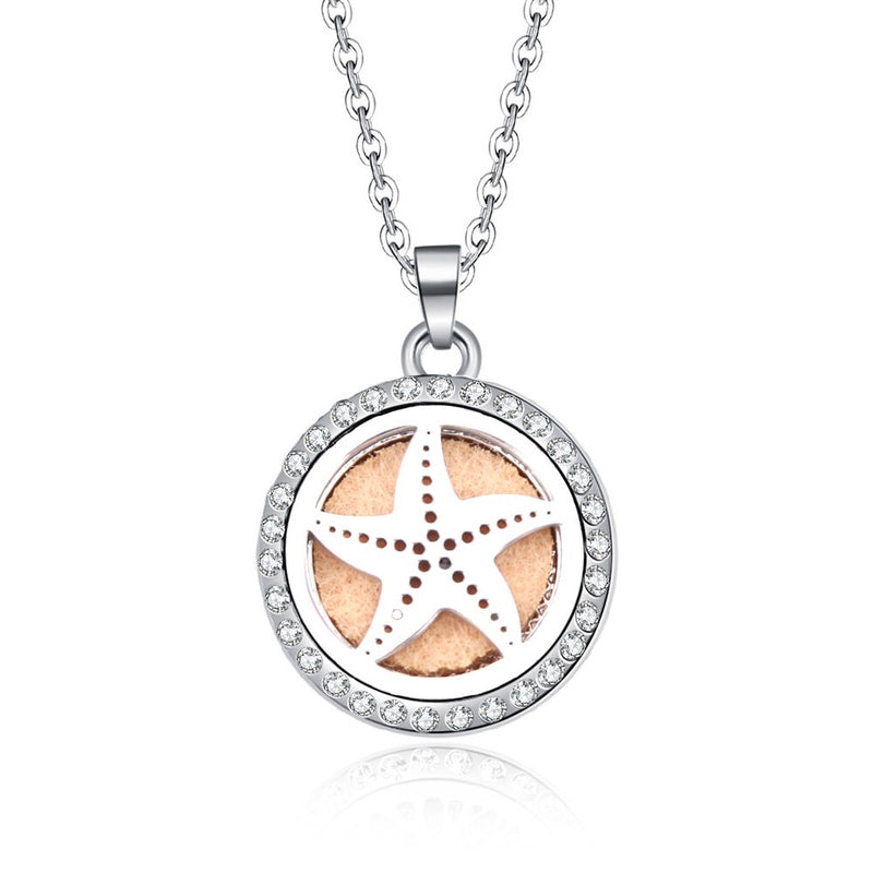 10 styles Aroma locket Necklace Magnetic Stainless Steel Aromatherapy Essential Oil Diffuser Perfume  Locket Pendant Jewelry