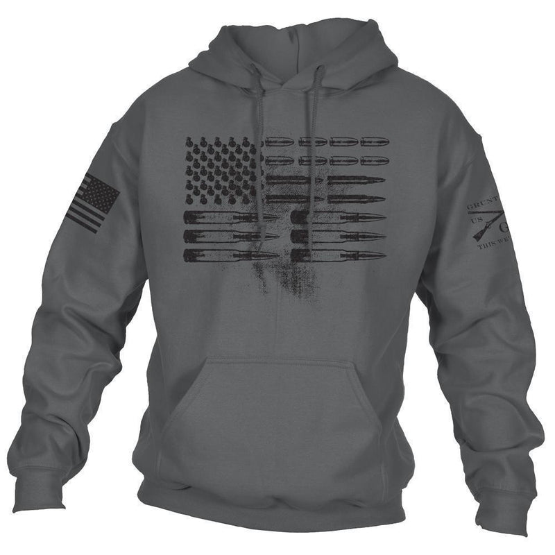 Winter Sweatshirt Long Sleeve American Flag