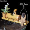 Bamboo Aquarium Water Recycling Feng Shui Decoration Tube