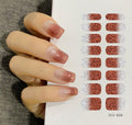 16 Sheets Nail Stickers Glitter Gradient Color Shine