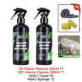 Shine Scratch Remover Kit Car Plastic Restorer Polish for Interior Exterior