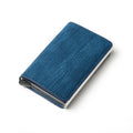 Wallet Men Women RFID  Aluminum Bank Cardholder Case Vintage Leather