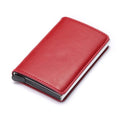 Wallet Men Women RFID  Aluminum Bank Cardholder Case Vintage Leather