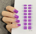 16 Sheets Nail Stickers Glitter Gradient Color Shine