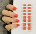 16 Sheets Nail Stickers Glitter Gradient Color Shine