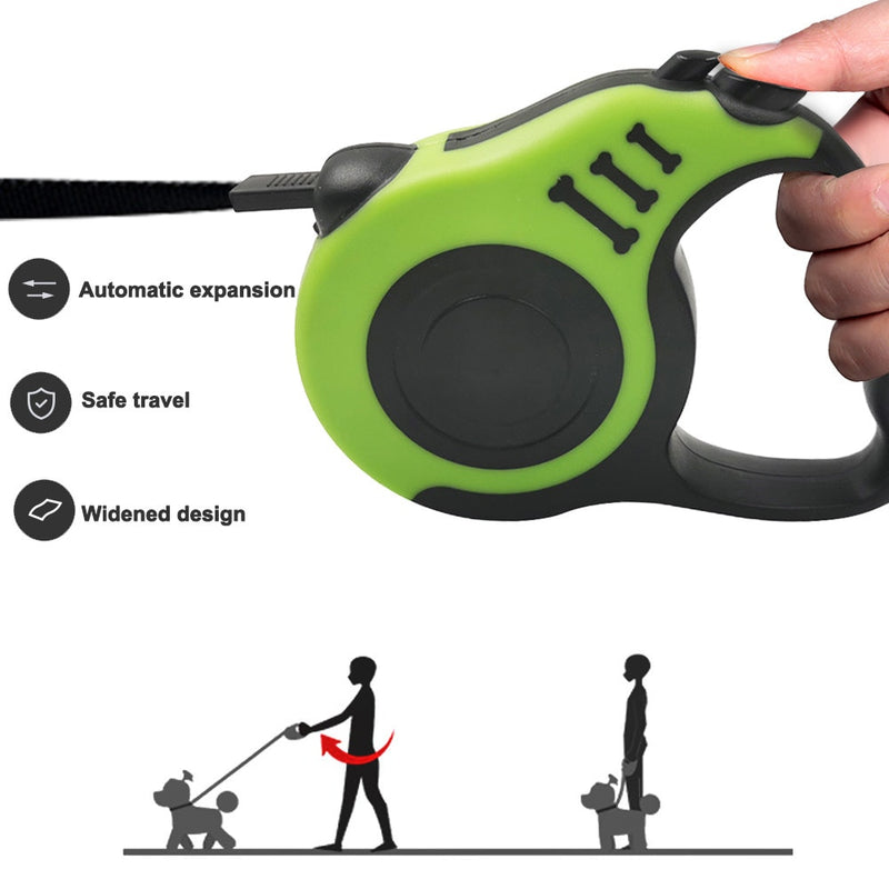 Durable Dog Leash Automatic Retractable Nylon