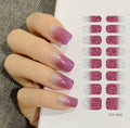 16 Sheets Nail Stickers Glitter Gradient Color Shine