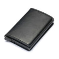 Wallet Men Women RFID  Aluminum Bank Cardholder Case Vintage Leather