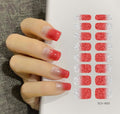 16 Sheets Nail Stickers Glitter Gradient Color Shine