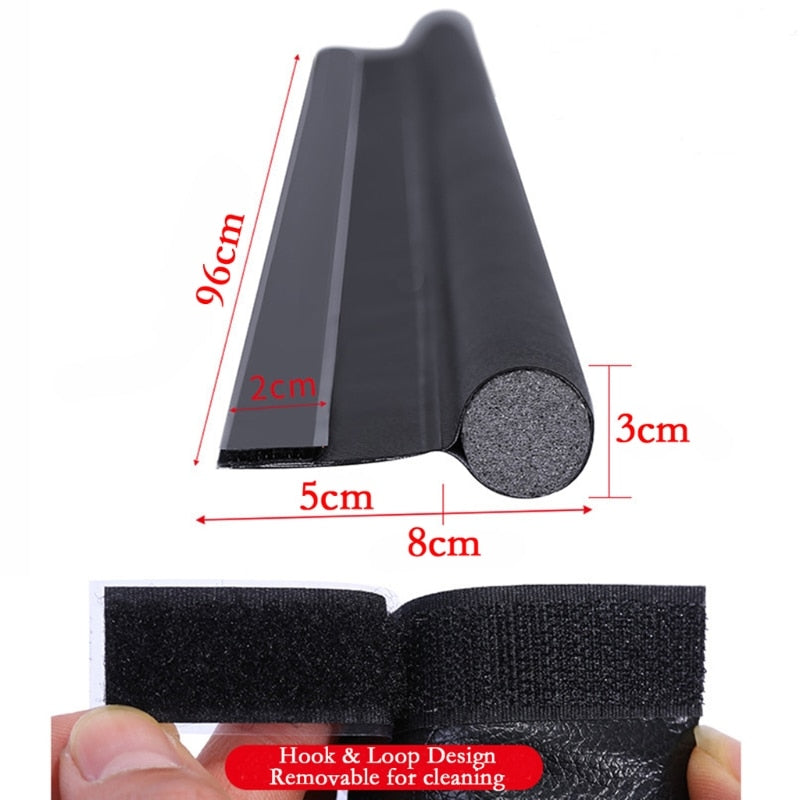 Flexible Door Bottom Sealing Strip Guard Sealer Stopper Noise Wind Dust Blocker