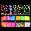 Double Layer Glitter Powder Drill Nail Art Manicure Tools Profesional Jewelry Recycling Box Storage Portable Container White DIY