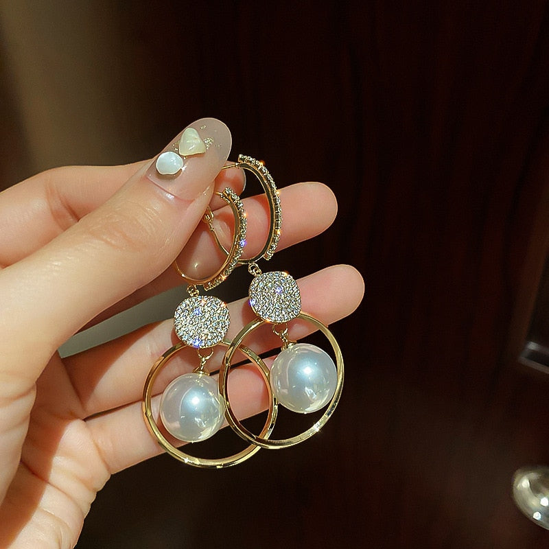 Pearl White Earrings