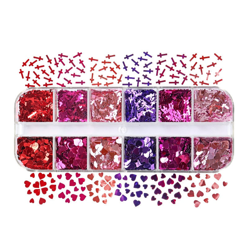 Double Layer Glitter Powder Drill Nail Art Manicure Tools Profesional Jewelry Recycling Box Storage Portable Container White DIY