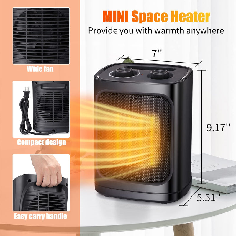 Portable Electric Heater Ceramic Fan