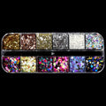 Double Layer Glitter Powder Drill Nail Art Manicure Tools Profesional Jewelry Recycling Box Storage Portable Container White DIY