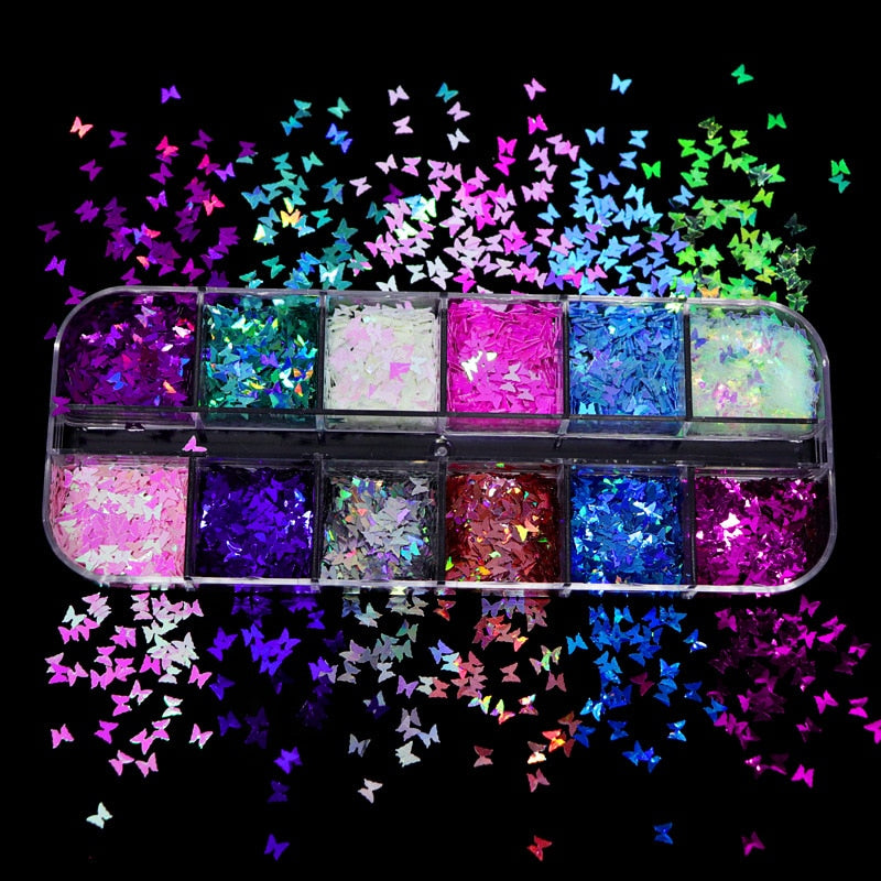 Double Layer Glitter Powder Drill Nail Art Manicure Tools Profesional Jewelry Recycling Box Storage Portable Container White DIY