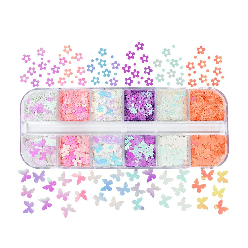 Double Layer Glitter Powder Drill Nail Art Manicure Tools Profesional Jewelry Recycling Box Storage Portable Container White DIY