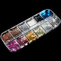 Double Layer Glitter Powder Drill Nail Art Manicure Tools Profesional Jewelry Recycling Box Storage Portable Container White DIY