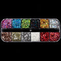 Double Layer Glitter Powder Drill Nail Art Manicure Tools Profesional Jewelry Recycling Box Storage Portable Container White DIY