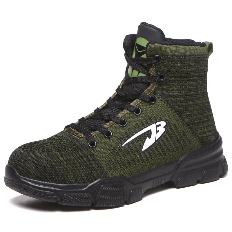 JACKSHIBO Winter Men Safety Work Boots Shoes