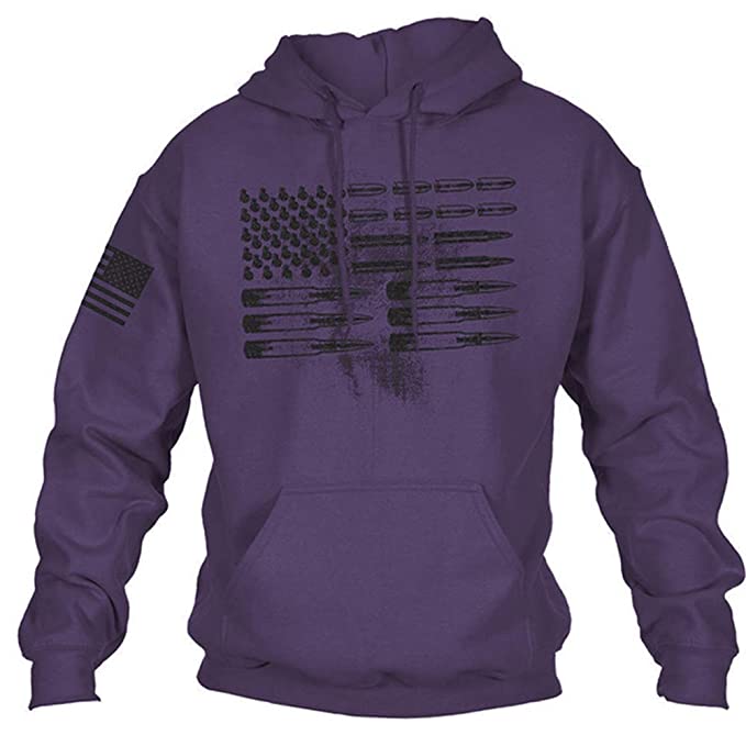 Winter Sweatshirt Long Sleeve American Flag