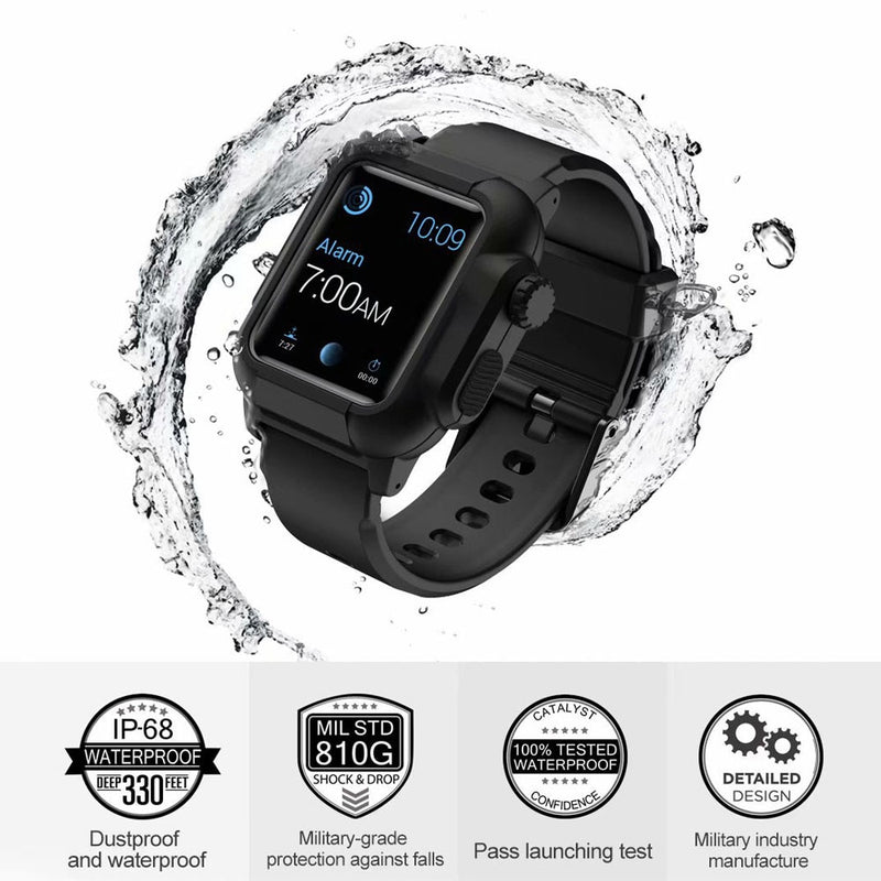 Waterproof Case and Strap For Apple Watch