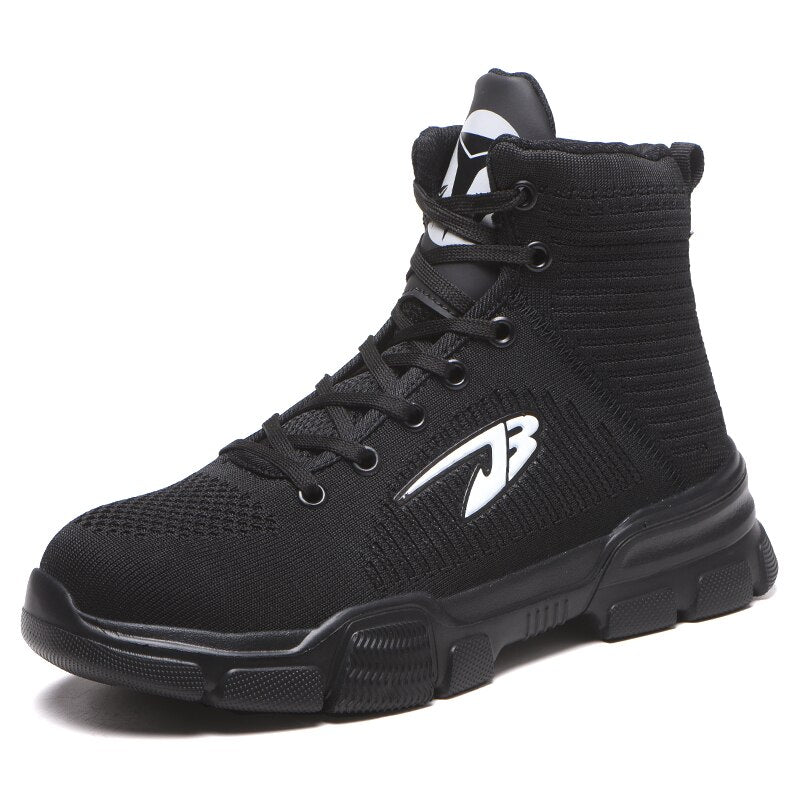 JACKSHIBO Winter Men Safety Work Boots Shoes