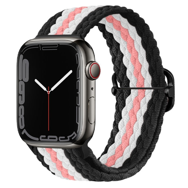 Nylon Braided Solo Loop Strap For Apple Watch